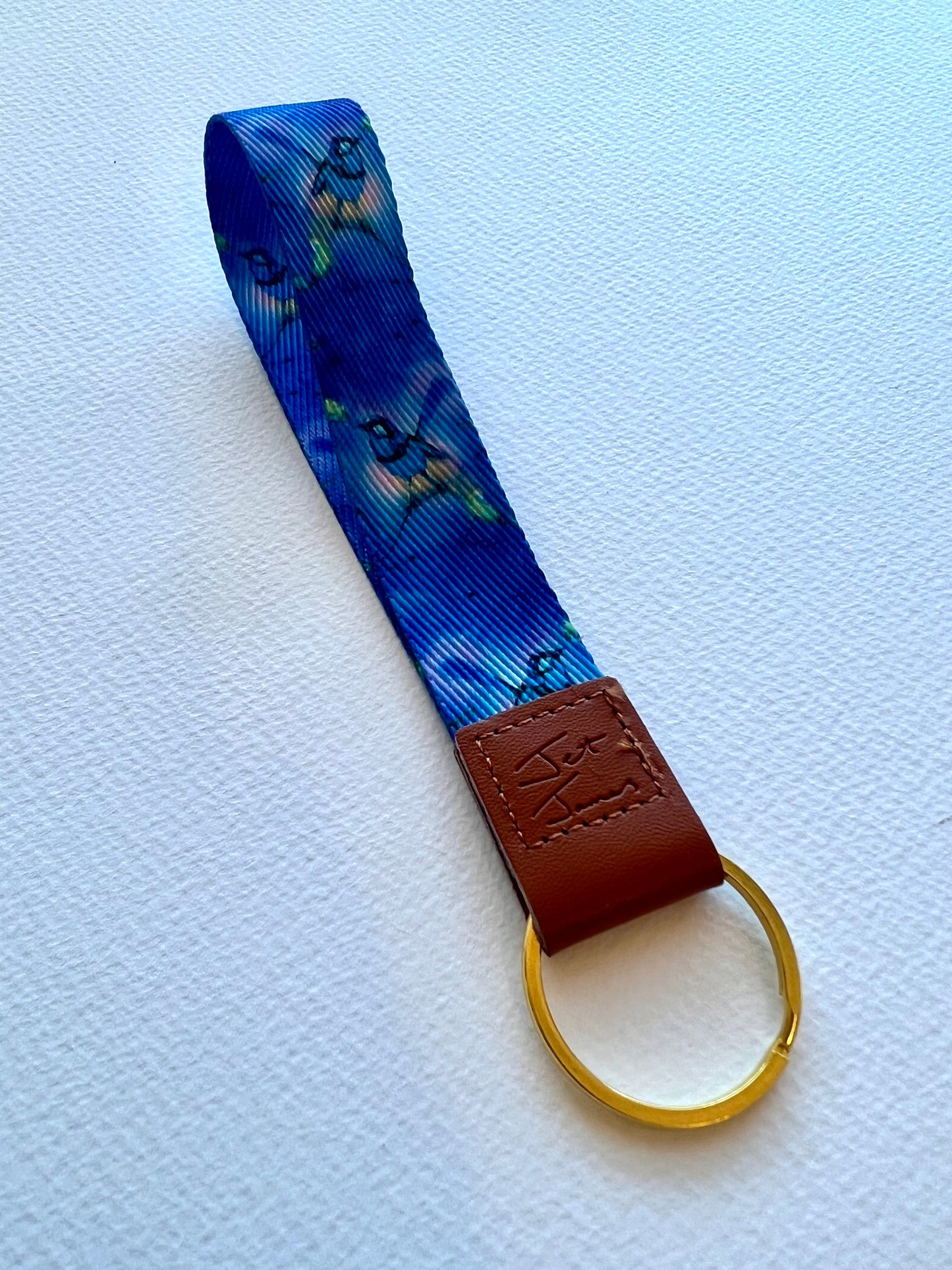 Blue Wren Lanyard Keychain