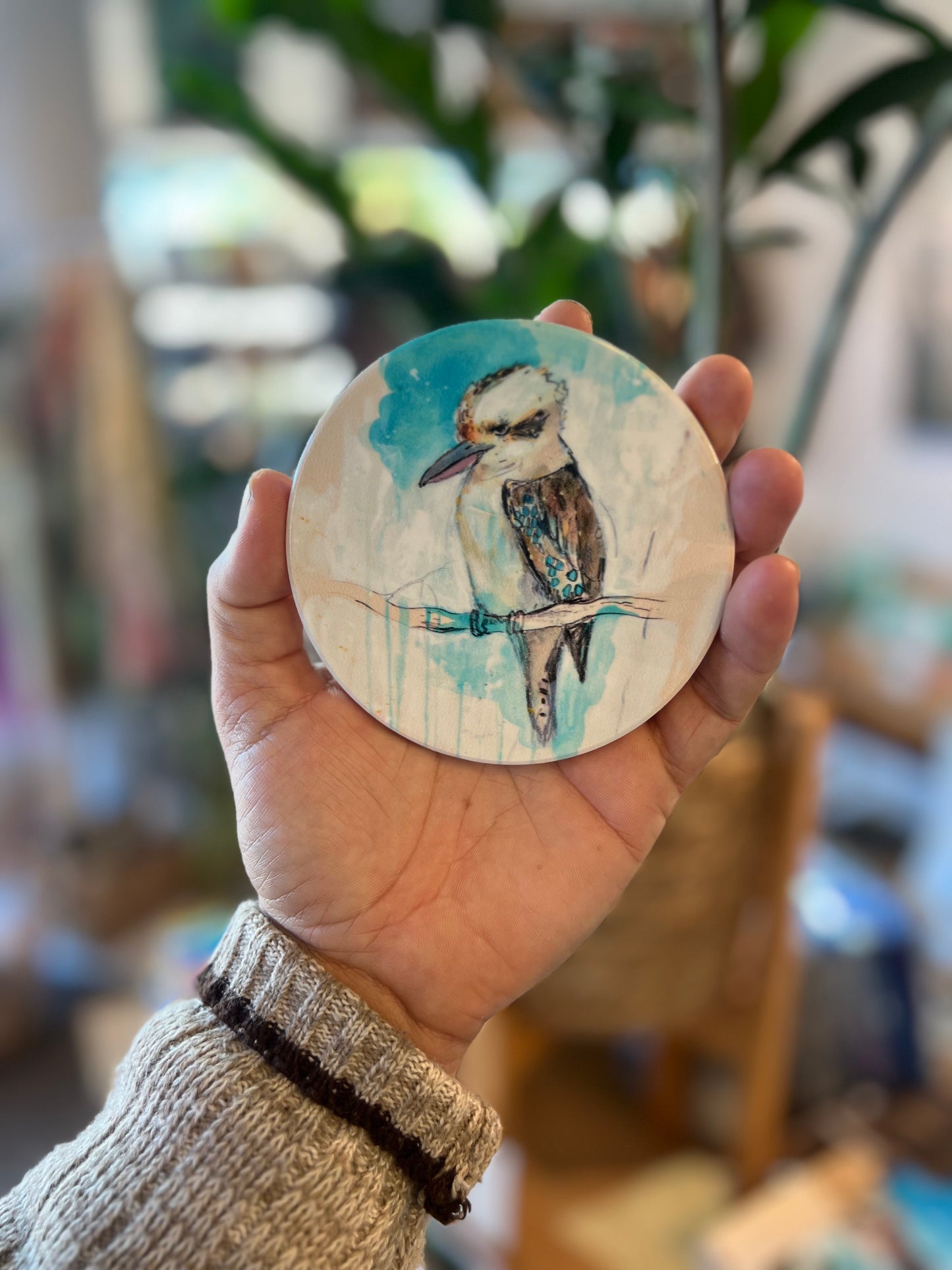 Kookaburra Ceramic Coaster