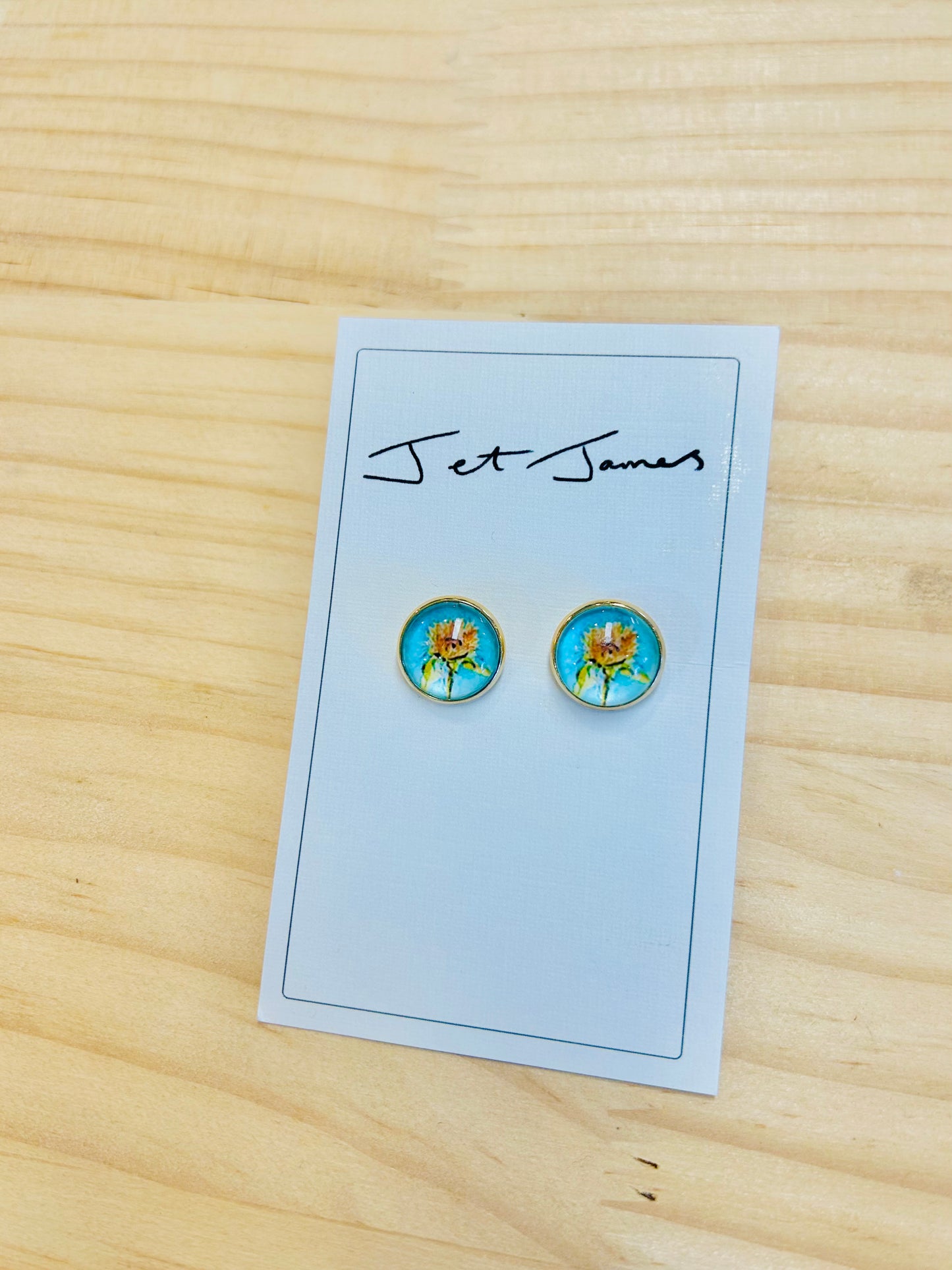 Stud Earrings - Sunflower