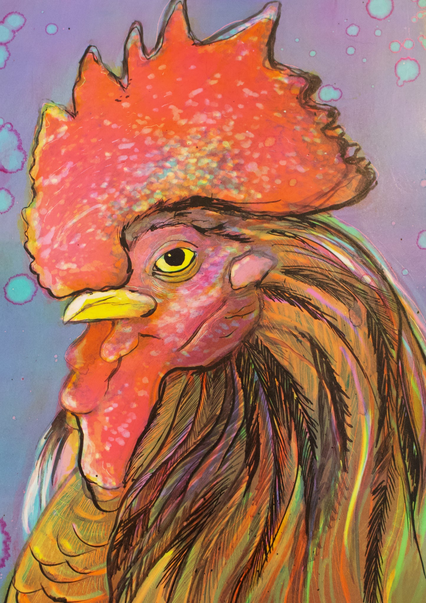 'Roopert The Rooster' Original Artwork