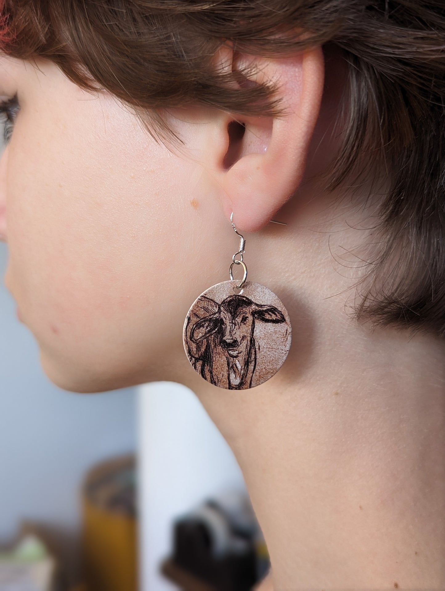 Brahman -  Wooden Earrings